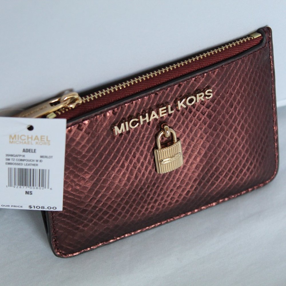 Michael Kors Adele Small Top Zip Coin Pouch